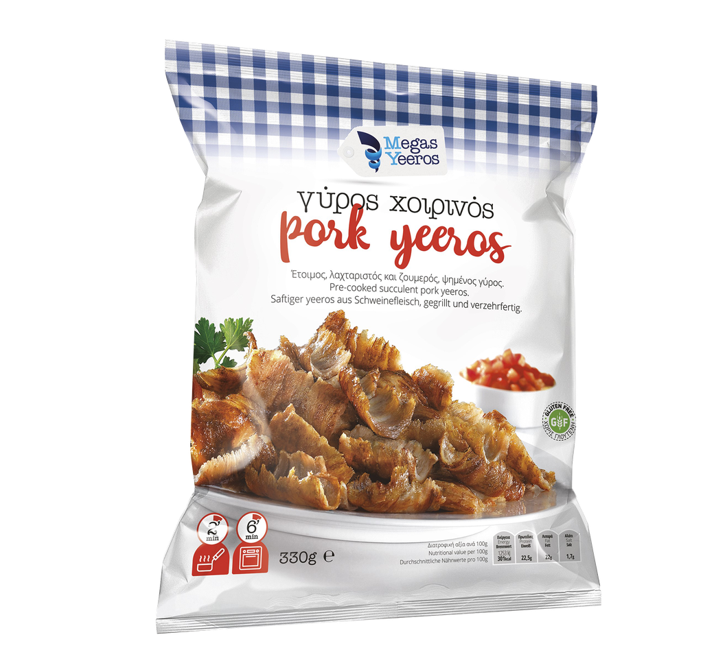 Megas Yeeros My Grillers Pork Yeeros Precooked Deli