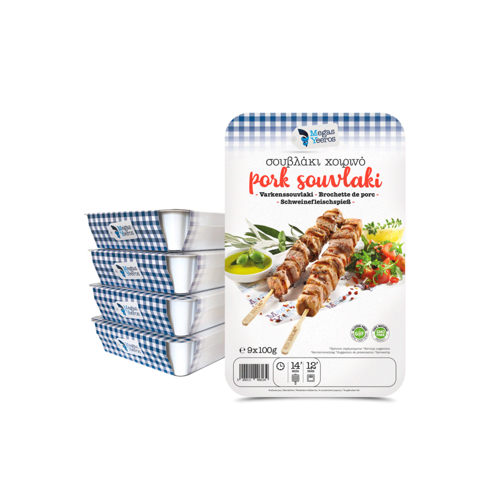 Megas Yeeros Pork Souvlaki Neck Handmade Deli