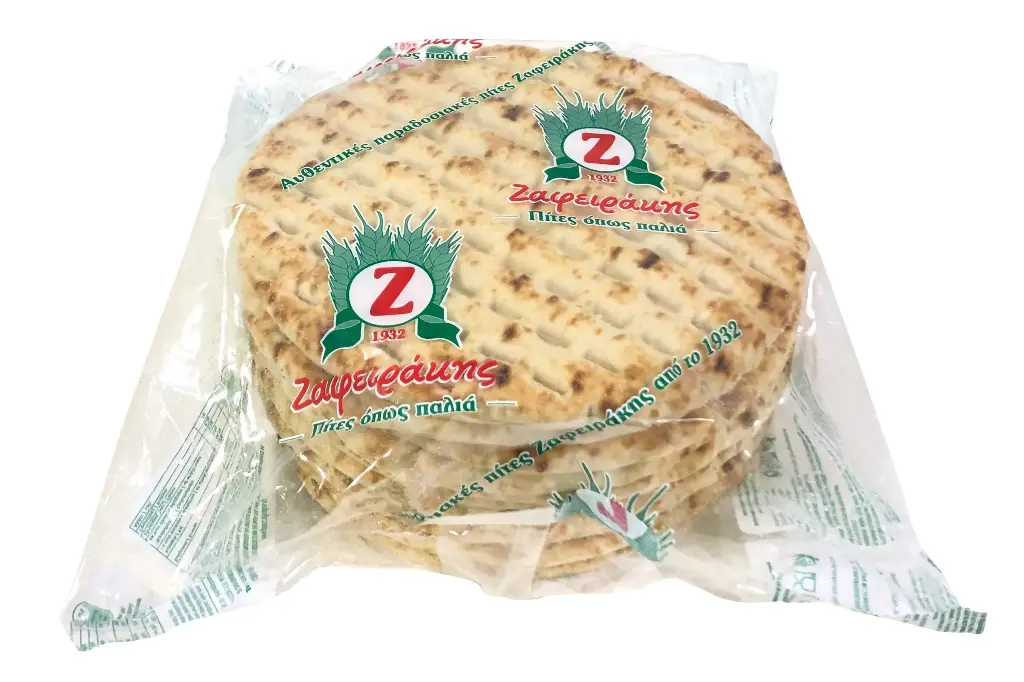 Zafirakis Pitta Bread Regular Wheat Oiled No18cm 10x12pcs
