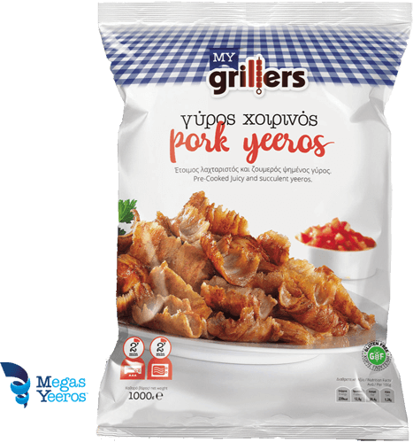 Megas Yeeros My Grillers Pork Yeeros Pre Cooked