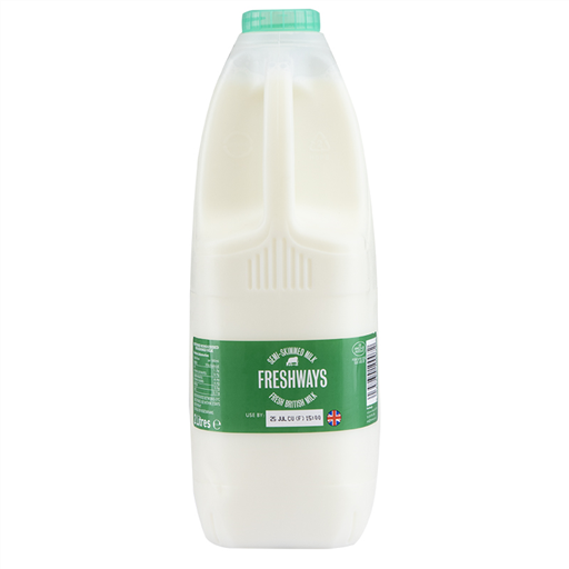 Country Semi Skimmed British Milk Green