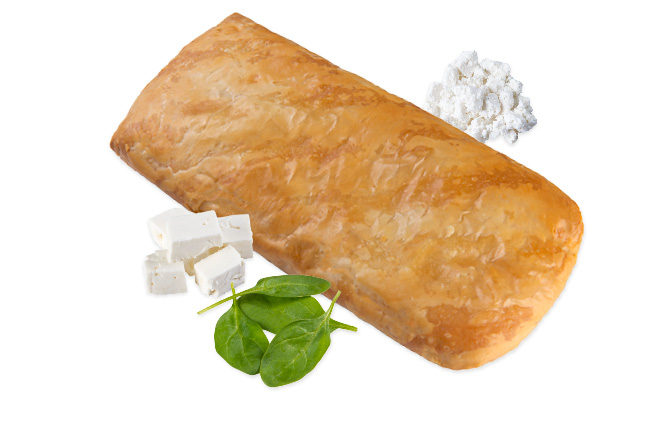 Traditional Bougatsa From Serres With Spinach and Cheese