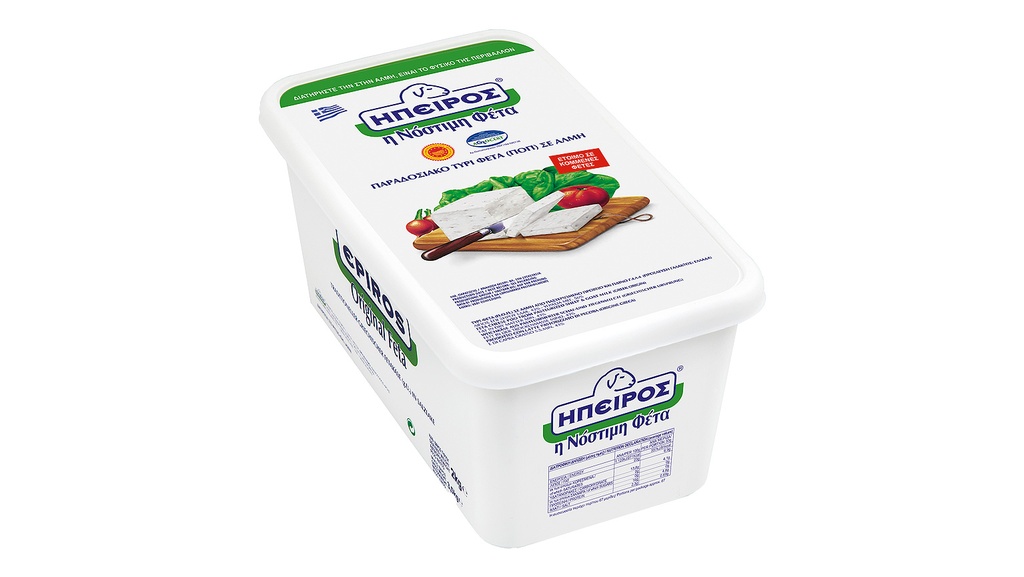 Epiros Feta Sliced in Brine Pdo 2kg