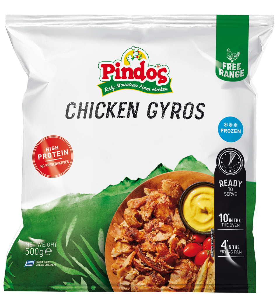Pindos Chicken Gyros Precooked 500G