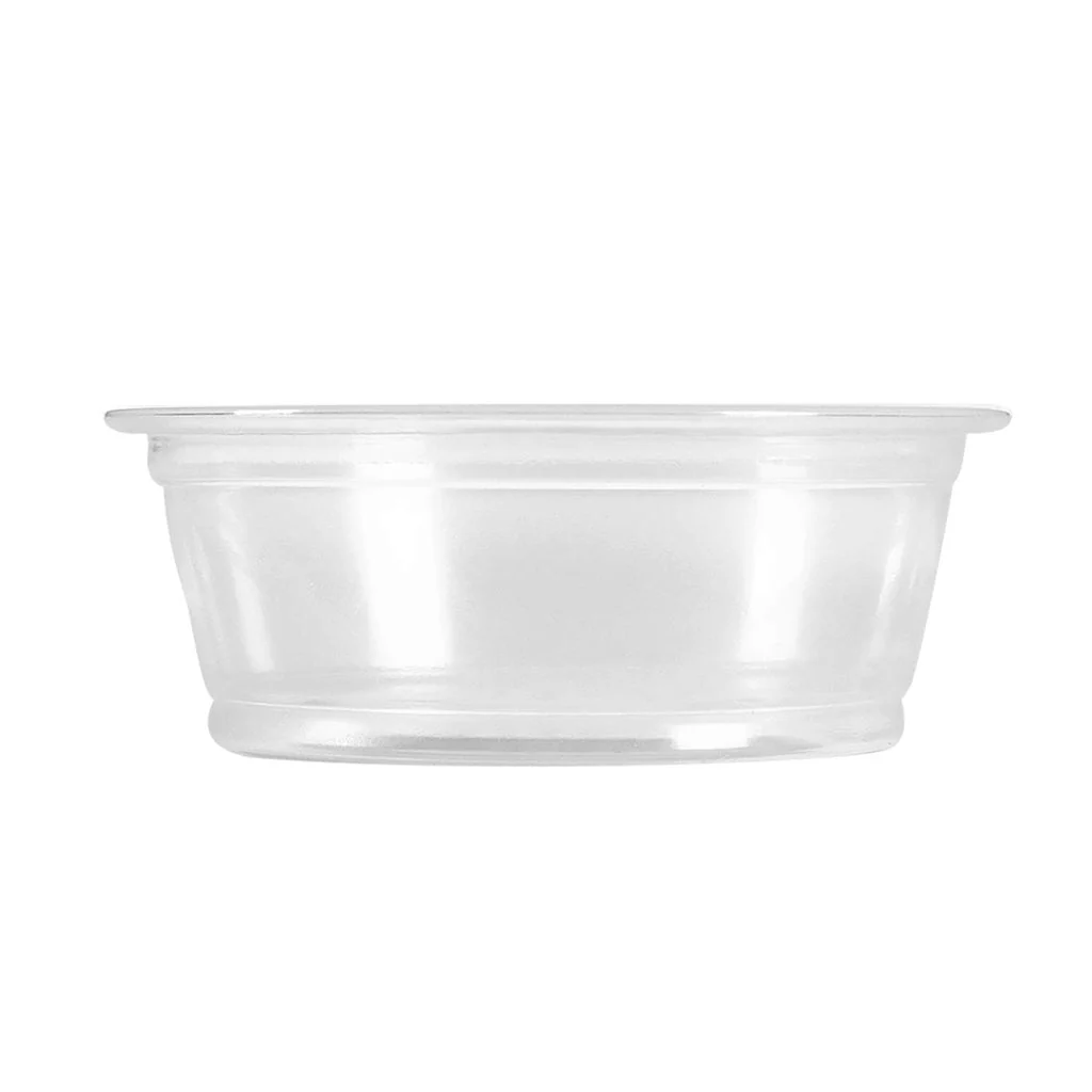 Mgp 8oz Hinged Clear Sauce Cups & Lids