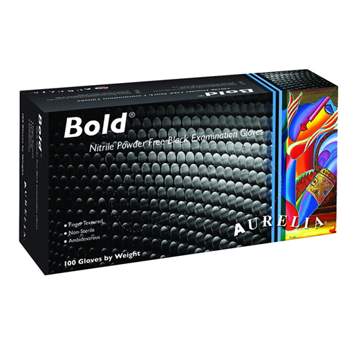 Bold Gloves Black Powder Free Extra Large