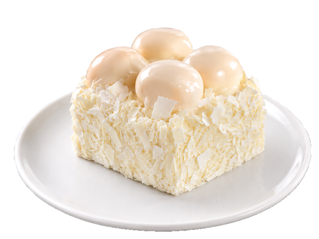 Doro White Profiterole Square Slice