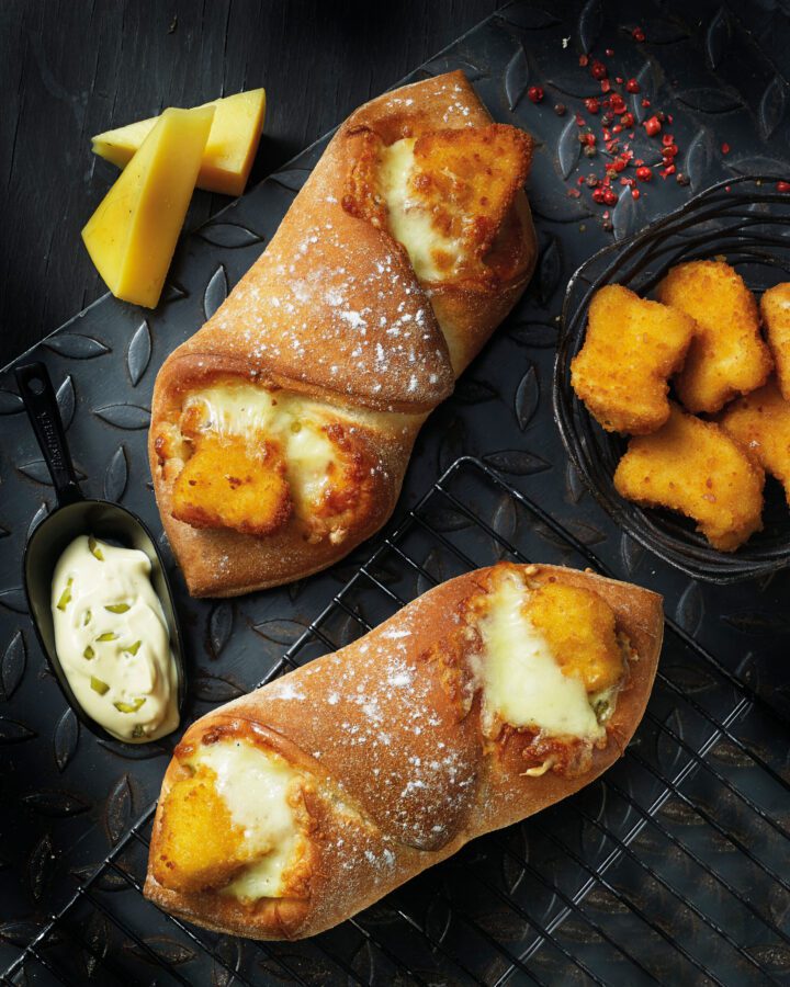 Sourdough Pie With Chicken Nuggets