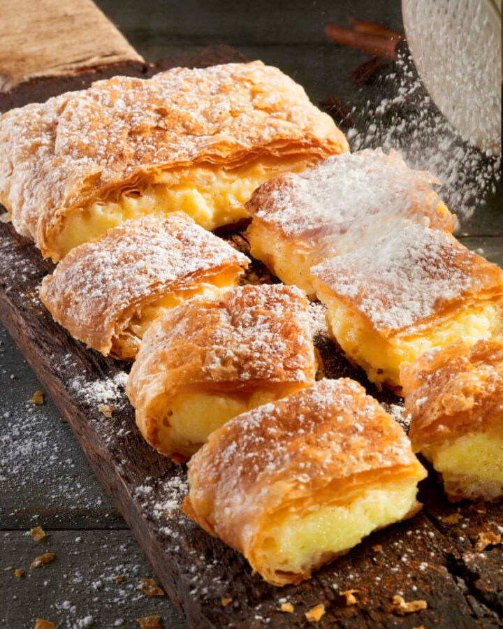 Traditional Bougatsa From Serres With Cream