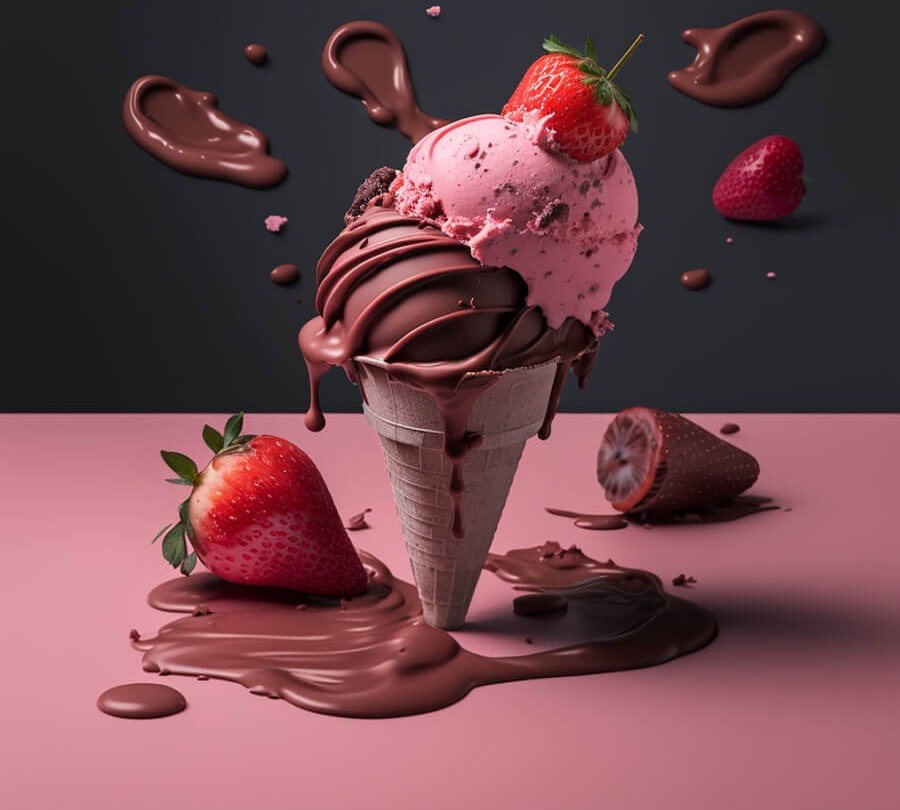 Strawberry & Chocolate Lila Pause