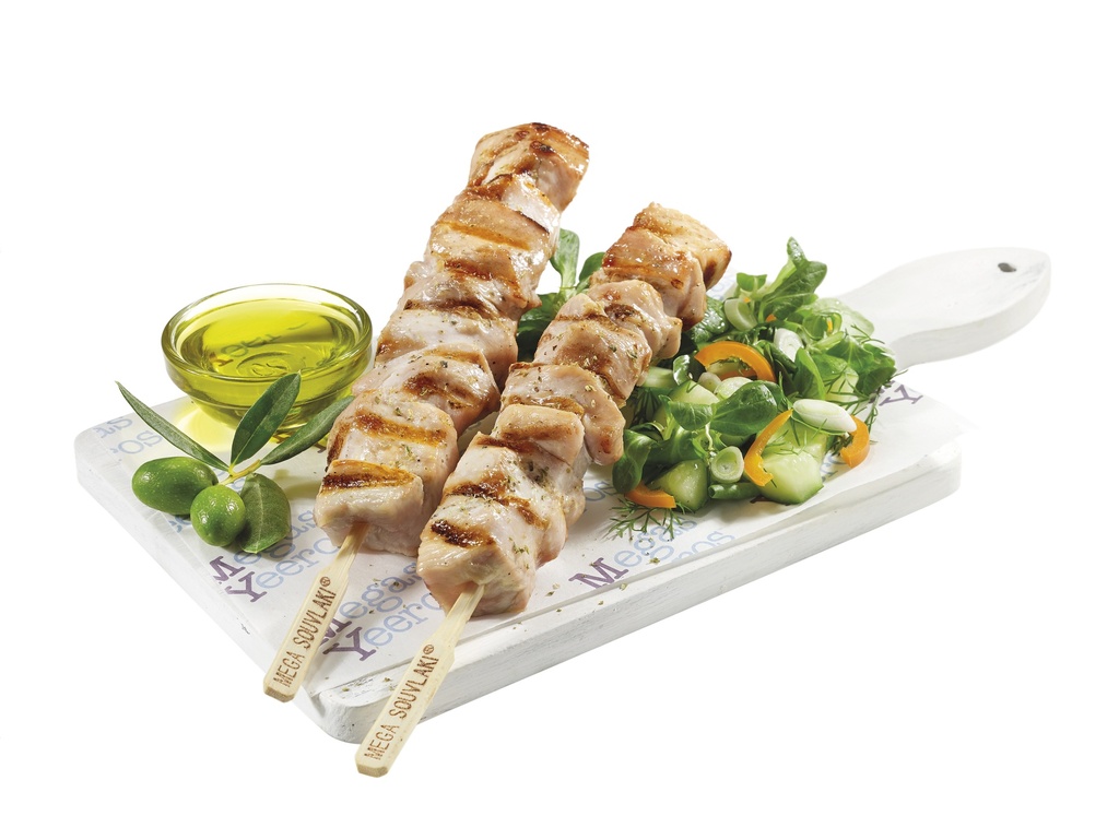 Megas Yeeros Chicken Souvlaki Fillet Handmade Halal 100G