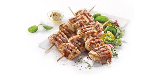 [10623] Megas Yeeros Chicken Souvlaki With Bacon