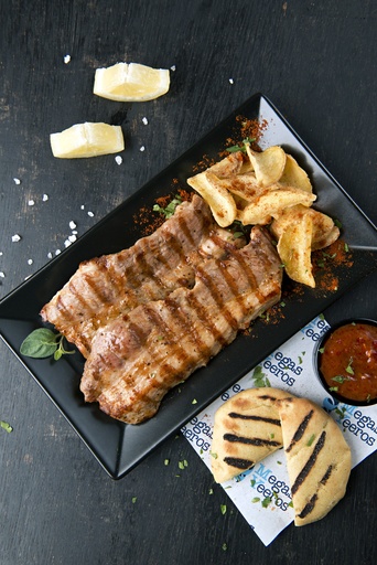 [27009] Megas Yeeros Pork Belly Slices Bbq Marinated Panstetakia