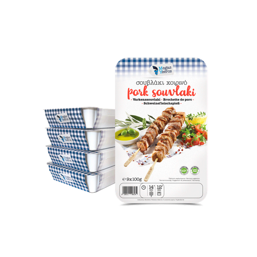 [50219] Megas Yeeros Pork Souvlaki Neck Handmade Deli