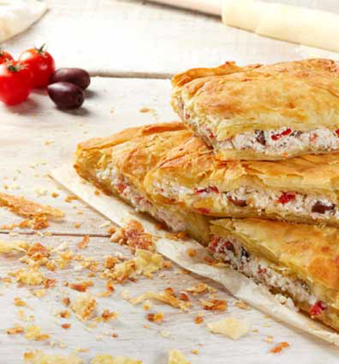 [BAK-PUF-059] Traditional Mediterranean Pie Handmade