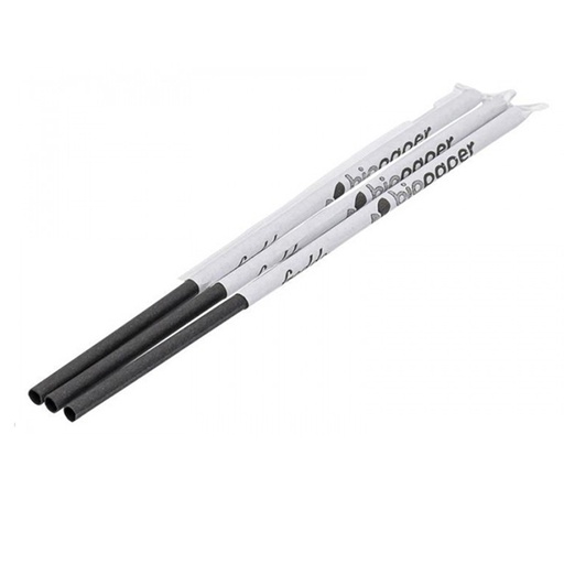 [PAC-030] Ecocare Briodergradable Straws Fredo Black