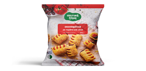 [00-28-52] Spitiki Zymi Mini Sesame Pies With Tomato and Olive