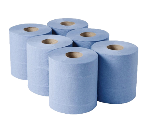 [PAP052] Extra Blue Roll  2 Ply Centrefeed
