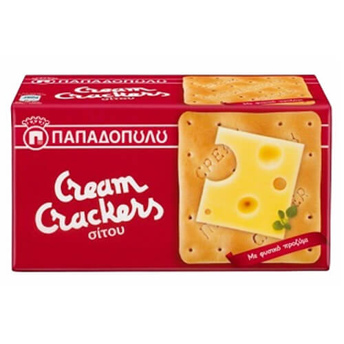 Papadopoulou Cream Crackers Wheat Grain 