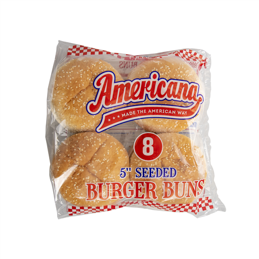 [AME004] Americana 5" Burger Buns Euro Seeded