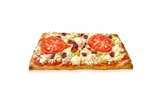 [BAK-PUF-095] Mediterranean Pizza with Feta, Tomato & Herbs