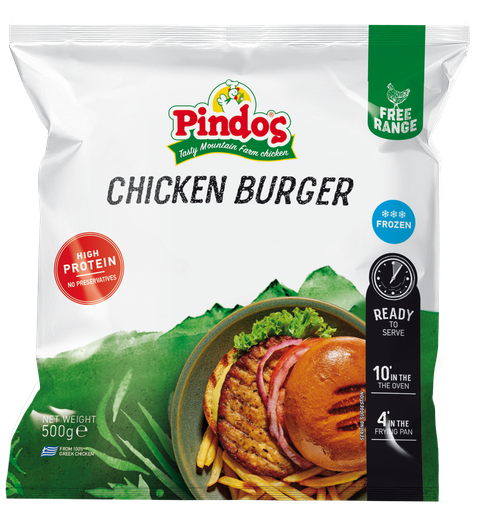 [2112054054] Pindos Chicken Burger Precooked