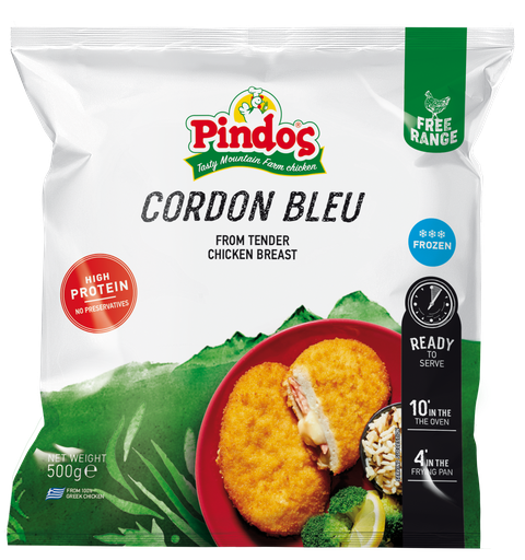 [2112054053] Pindos Chicken Cordon Blue Precooked 