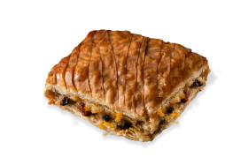 [00-02-205] Homemade Sweet Pumpkin Pie With Walnut & Raisins