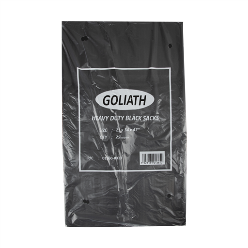 [GOL022] Goliath Heavy Duty Strong Black Sacks