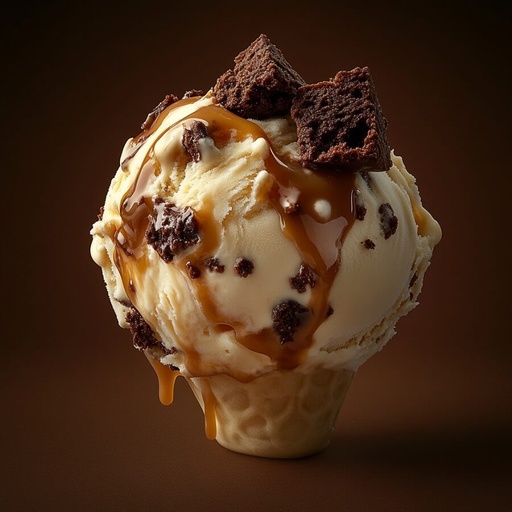 Brownie Salted Caramel Gelato
