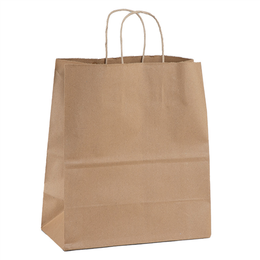 [EXT414] Extra large twisted brown bag  (28x17x29)