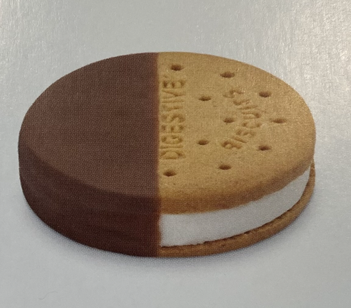 [143007] Mini Digestive Biscuit Vanilla Ice Cream Frozen