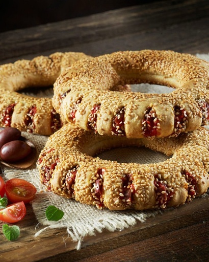 [BAK-PUF-011] Koulouri with Tomato and Olive 