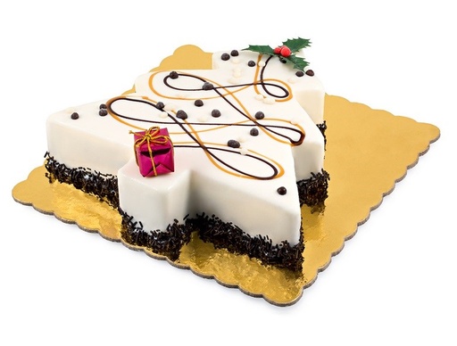 [170223] Christmas Tree Vanilla & Chocolate Christmas Cake